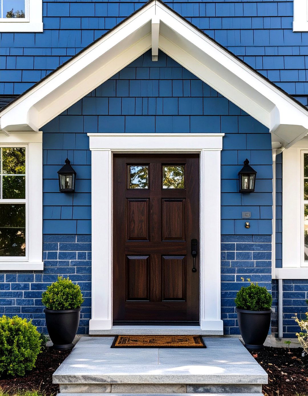 Slate Blue Exterior Brick Color - 30 house exterior brick paint color ideas