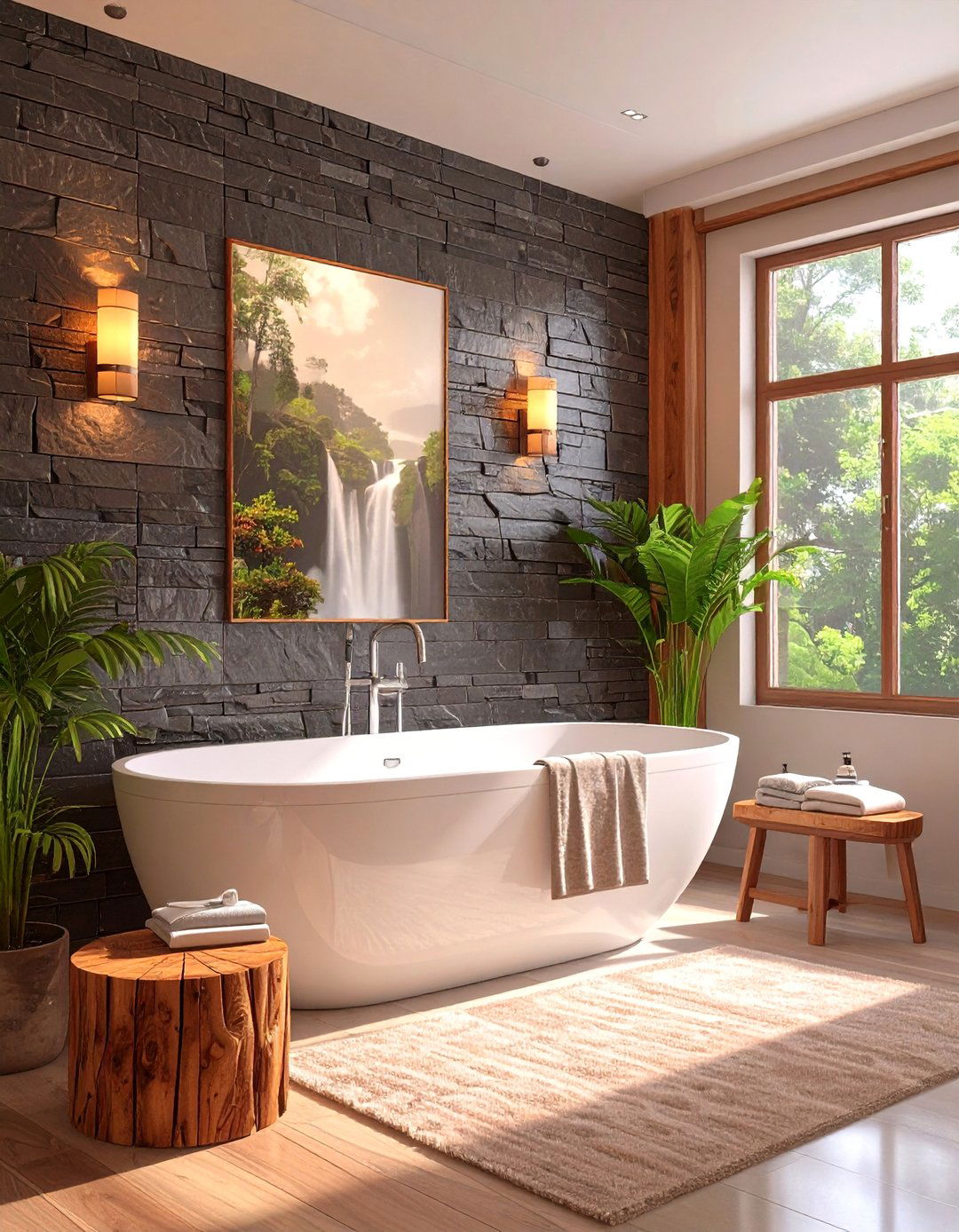Slate Effect Bathroom Wall Panels - 30 bathroom wall panels ideas