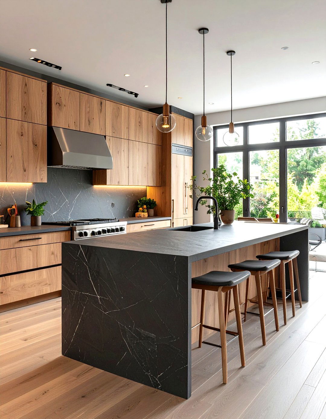 Slate Kitchen Counter - 30 kitchen counter ideas