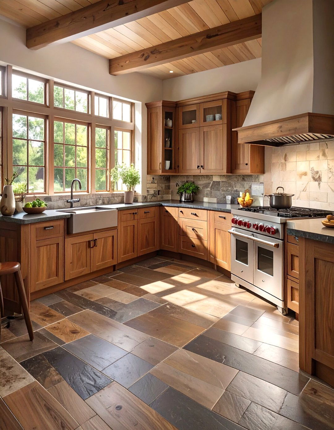 Slate Kitchen Floor Tiles - 30 modern kitchen tiles design ideas