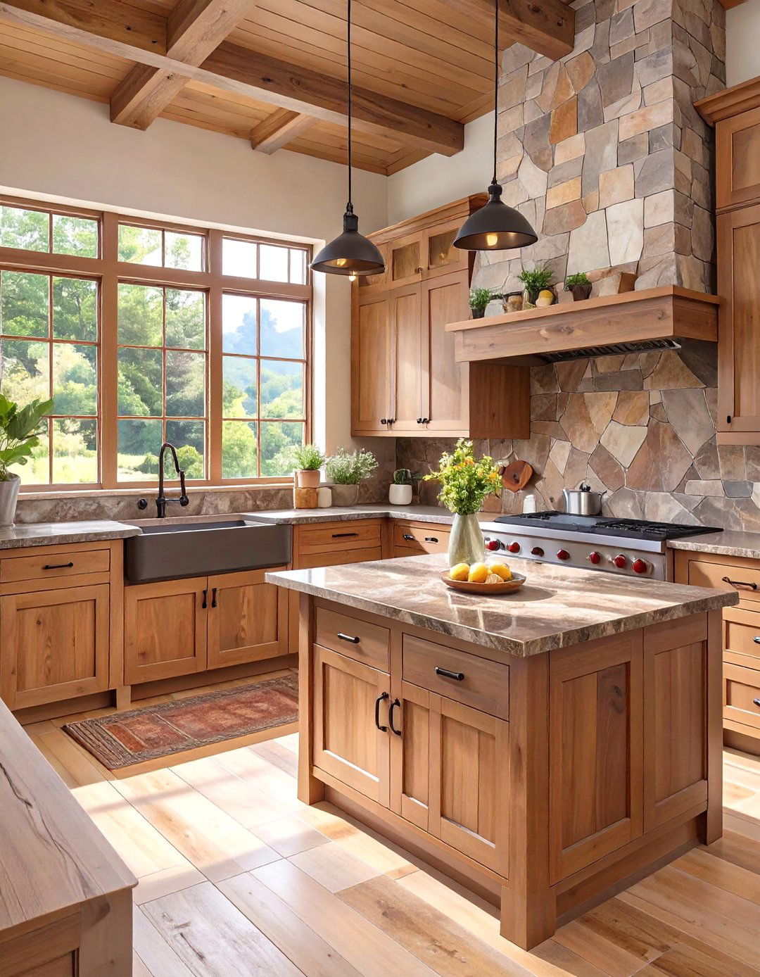 Slate Tile Backsplash - 30 backsplash ideas for fantasy brown granite countertops