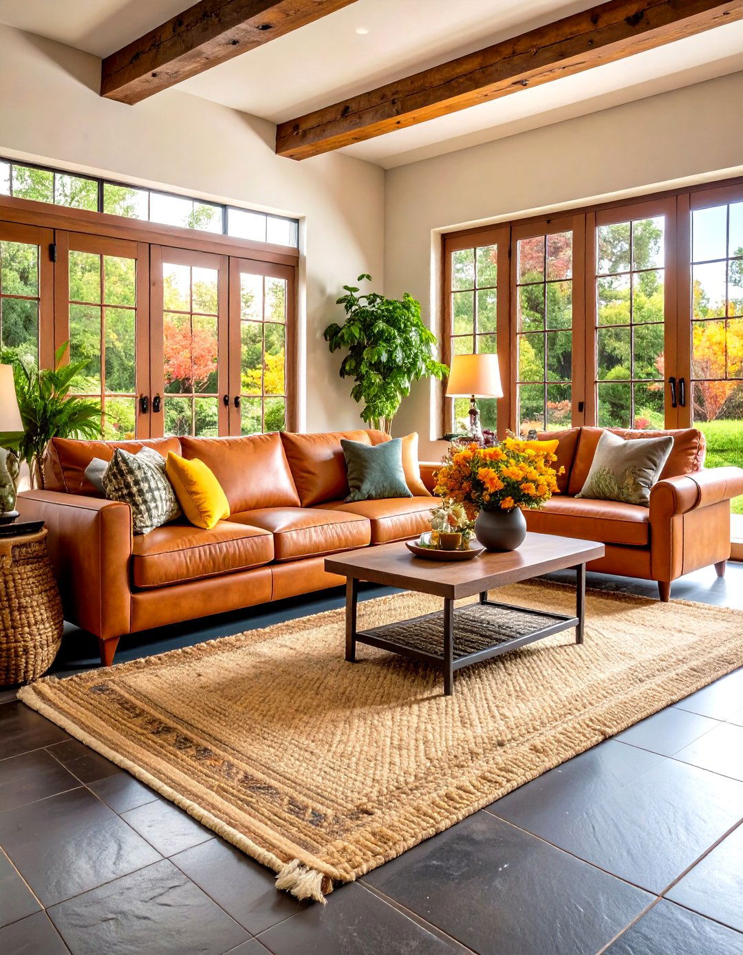 Slate Tile Living Room Floor - 30 living room floor ideas