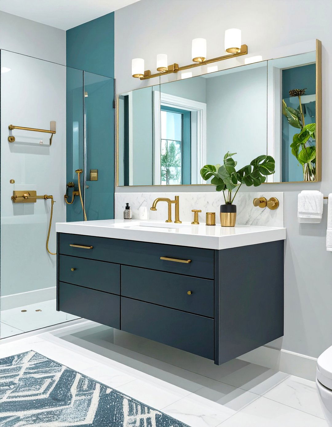 Sleek Black Matte Vanity - 30 vanity inspo ideas