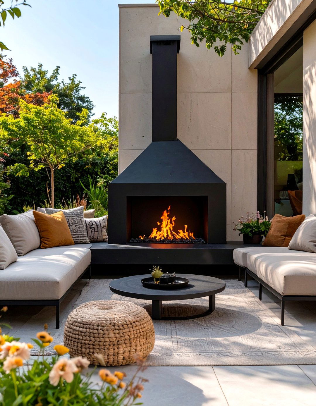 30 Small Outdoor Fireplace Ideas for a Cozy Backyard