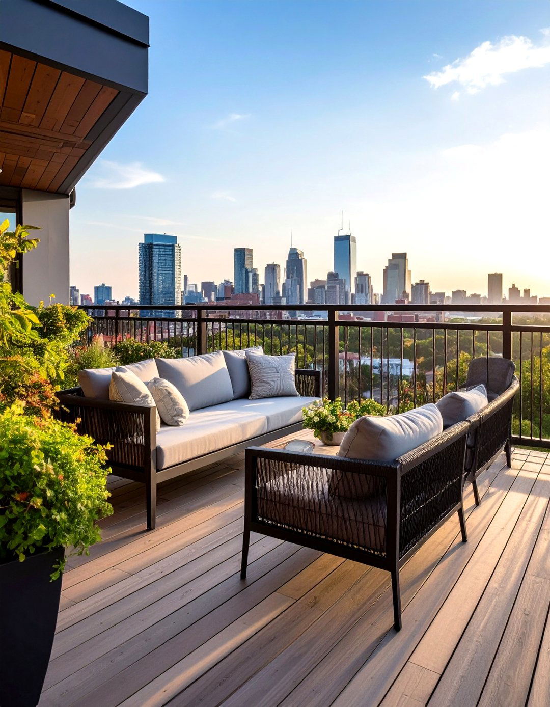 Sleek Black Metal Hog Wire Deck Railing - 30 hog wire deck railing ideas