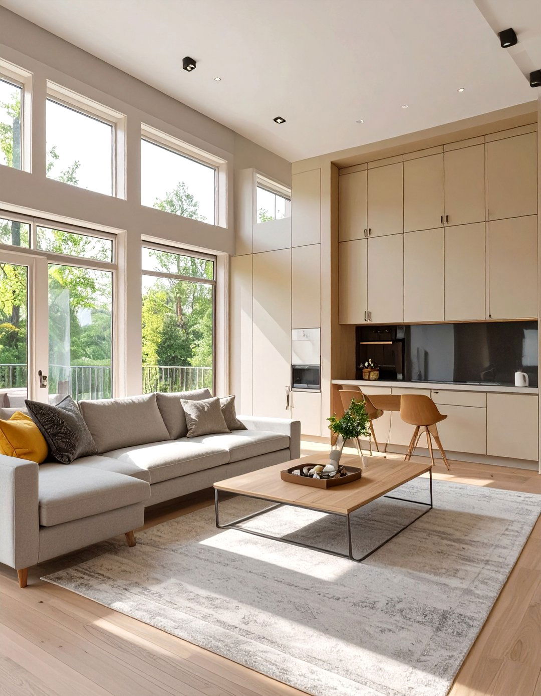 Sleek Built In Storage Solutions - 30 modern cottage interior design ideas