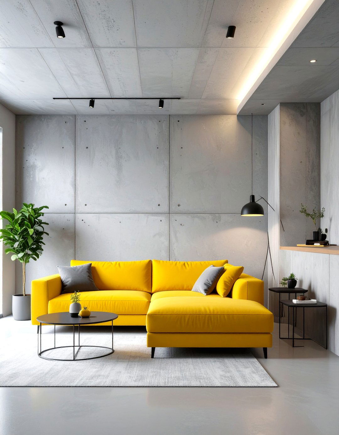 Sleek Concrete Skim Coat - 30 basement wall ideas not drywall