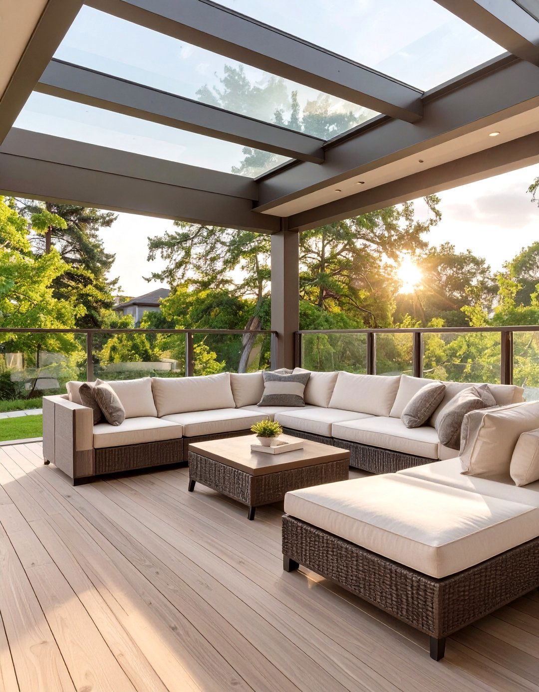 Sleek Contemporary Back Porch - 30 back porch designs