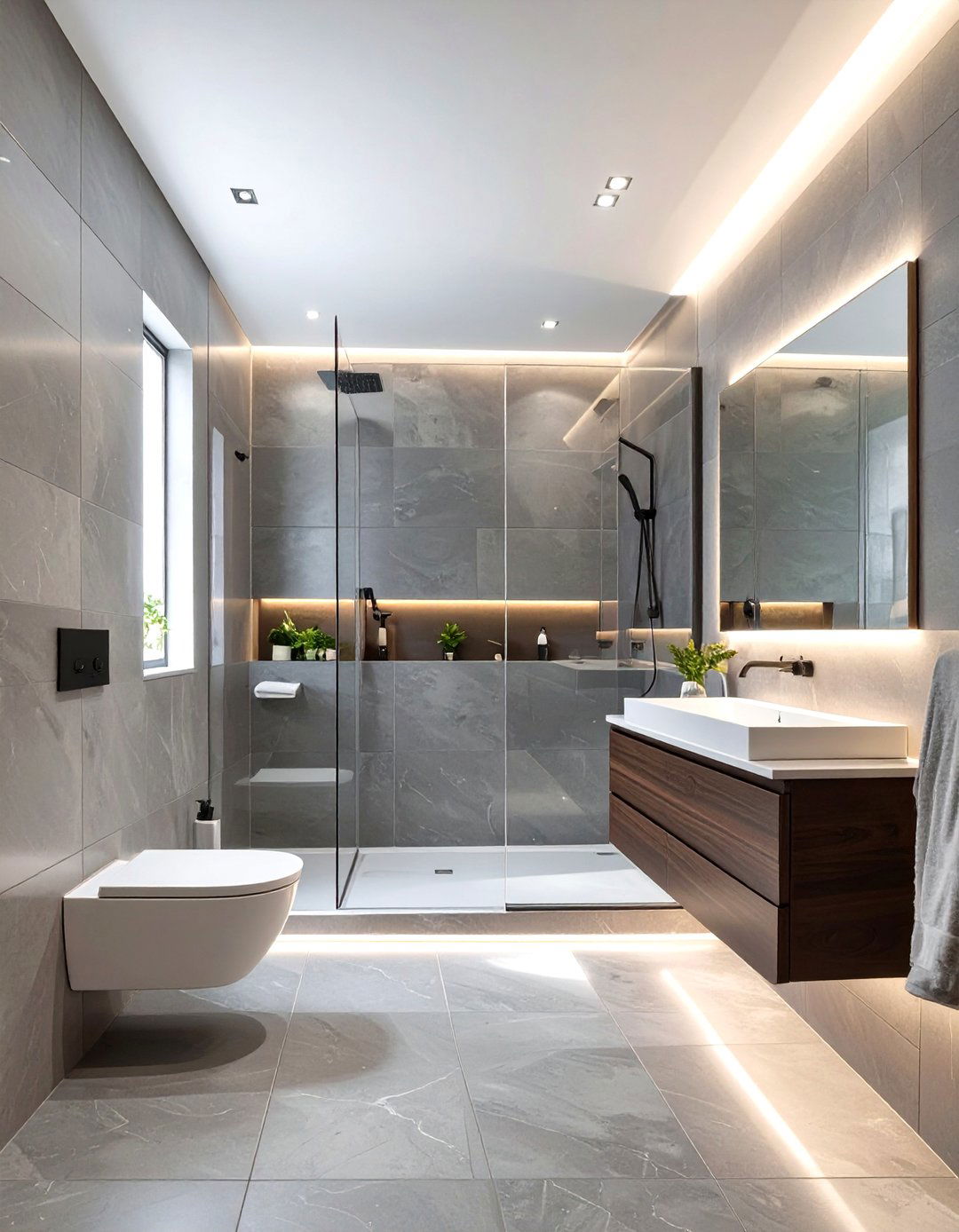 Sleek Contemporary Bathroom - 30 ideas for bathroom remodel