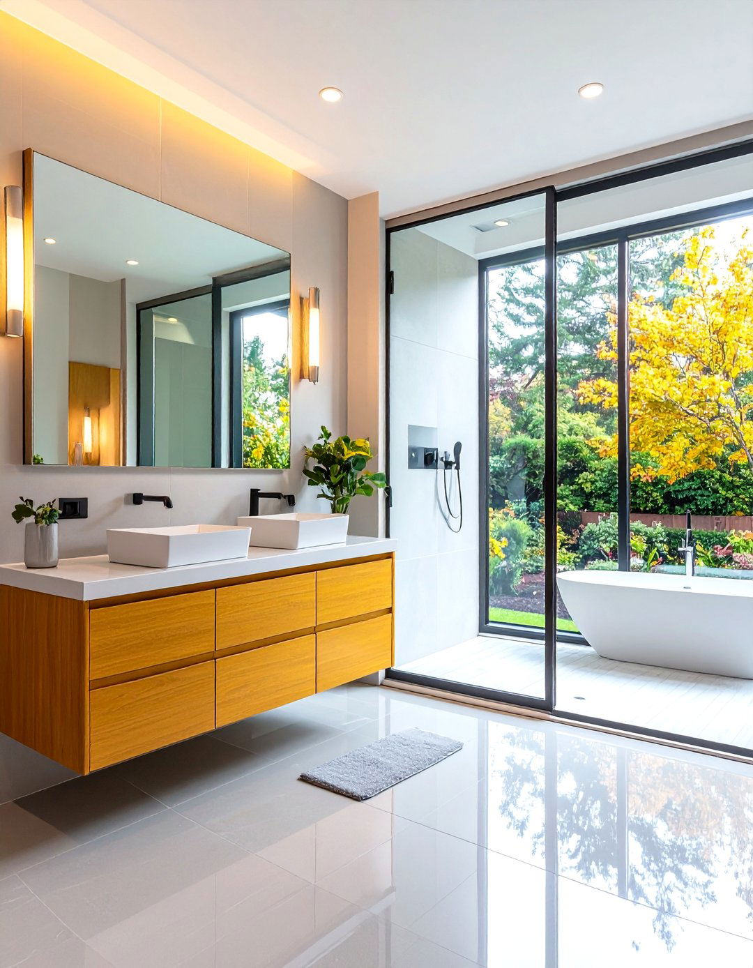 Sleek Contemporary Bathroom Design - 30 5x8 bathroom remodel ideas