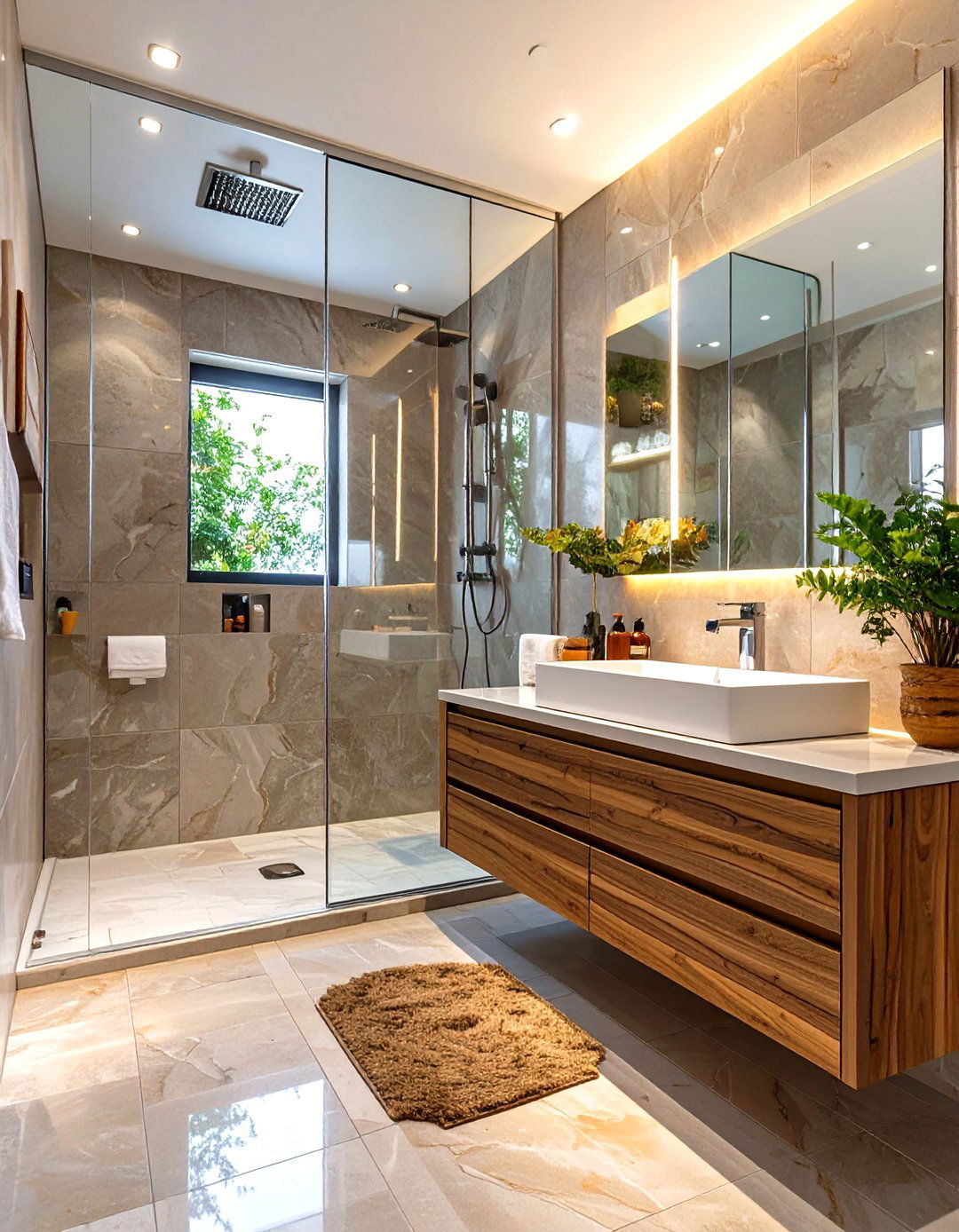 Sleek Contemporary Bathroom - 30 design bathroom online ideas