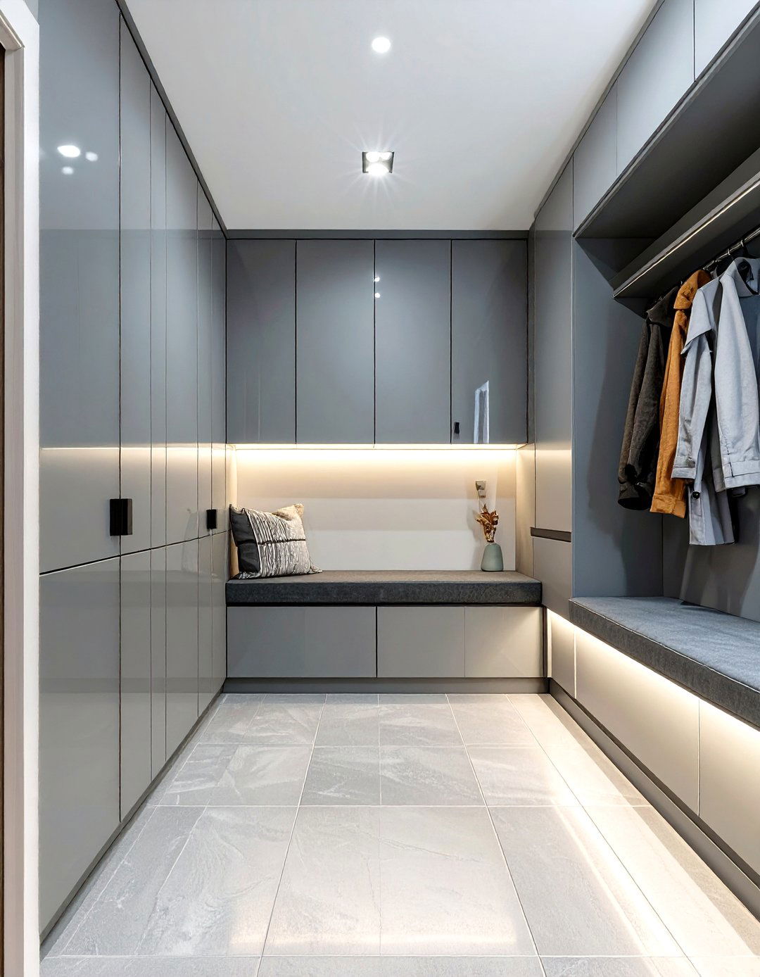 Sleek Contemporary Mudroom - 30 mudroom storage ideas