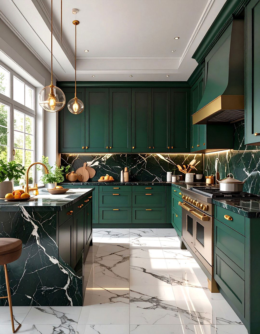 Sleek Dark Academia Kitchen - 30 luxury modern kitchen designs