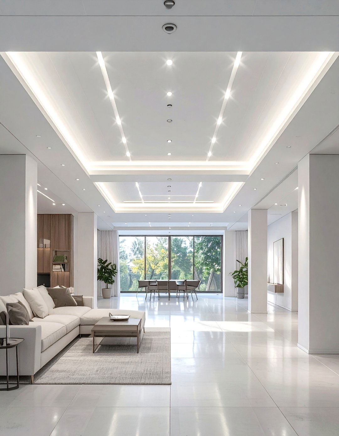 Sleek Drywall with Recessed Lighting - 30 low basement ceiling ideas