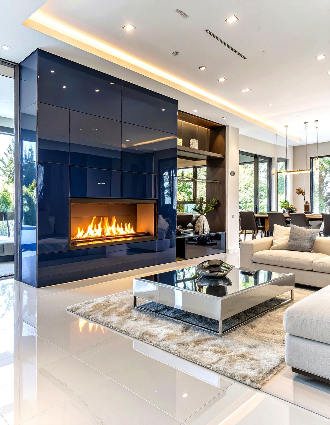 30 Modern Fireplace Accent Wall Ideas for Living Rooms - We Love Home Blog