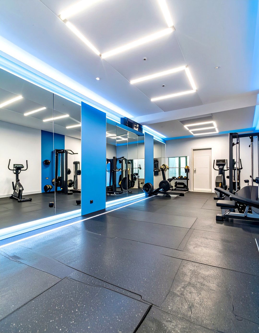 Sleek Home Gym Garage Conversion - 30 garage interior ideas