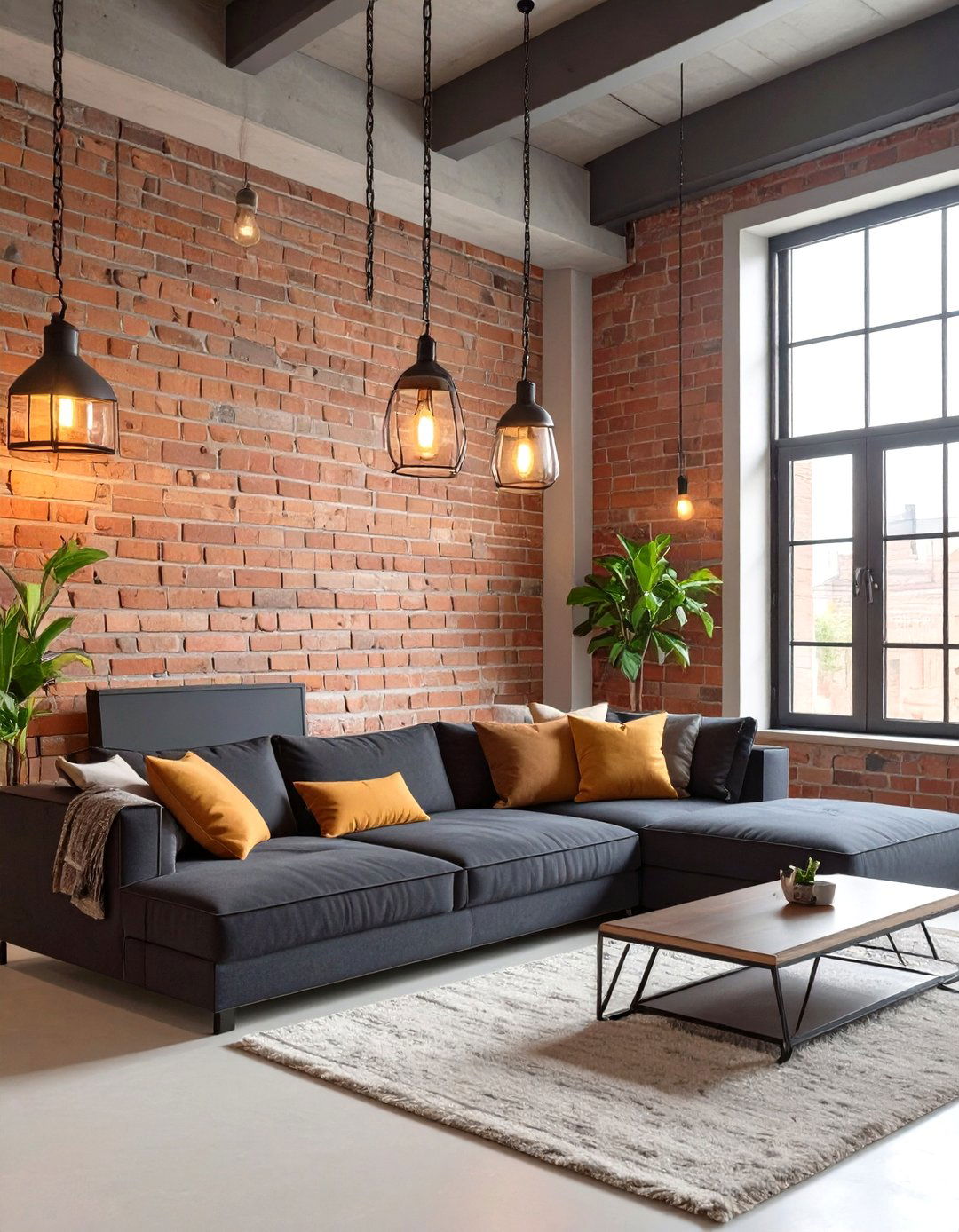Sleek Industrial Loft Living Room - 30 minecraft living room ideas