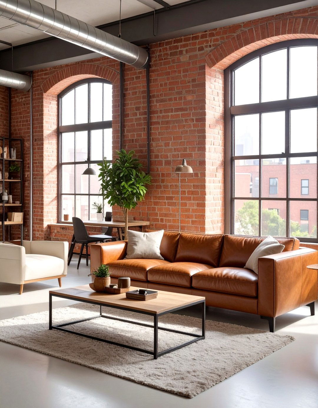 Sleek Industrial Loft Living Room - 30 bloxburg living room ideas