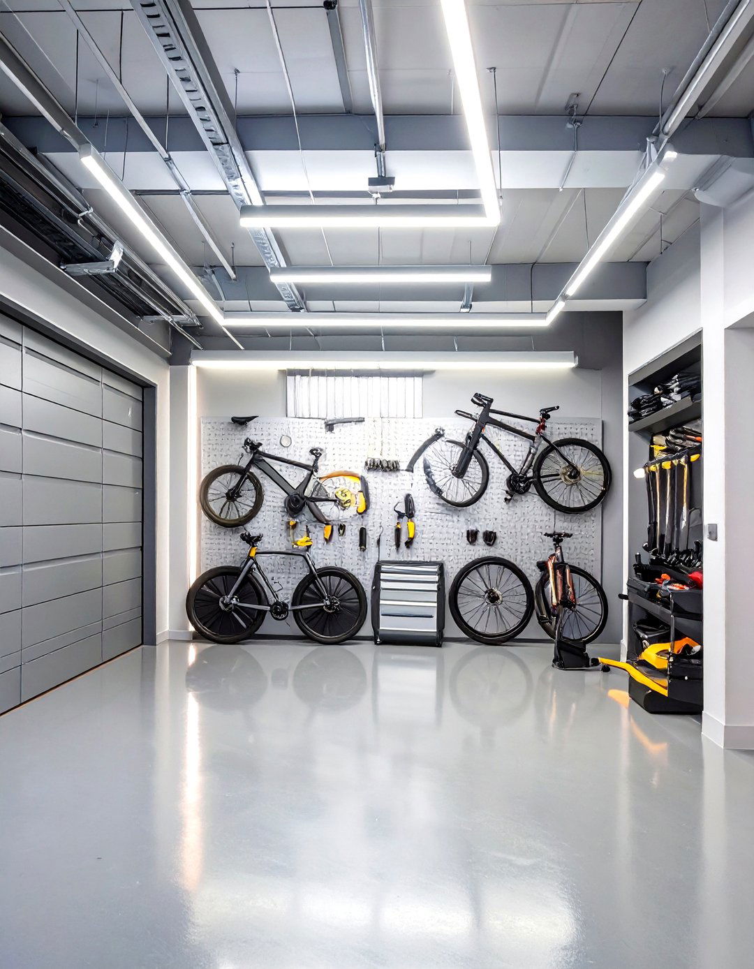 Sleek Metal Slatwall System - 30 interior garage wall ideas