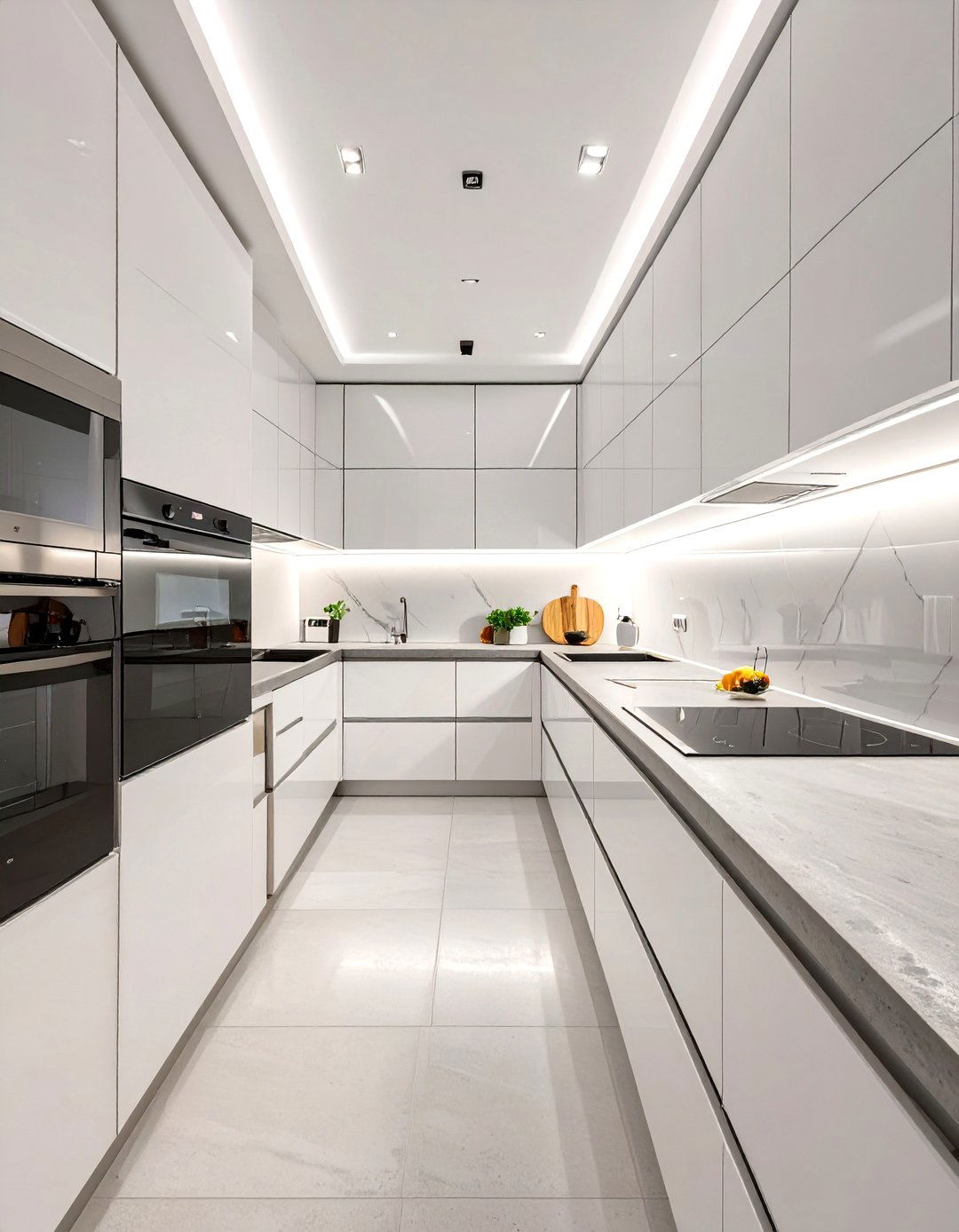 Sleek Minimalist Kitchen - 30 bloxburg kitchen ideas