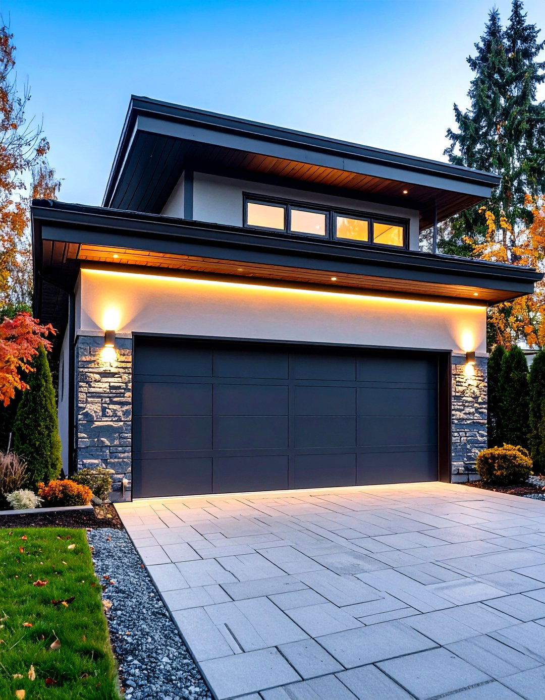 Sleek Minimalist LED Light Bars - 30 exterior garage lighting ideas