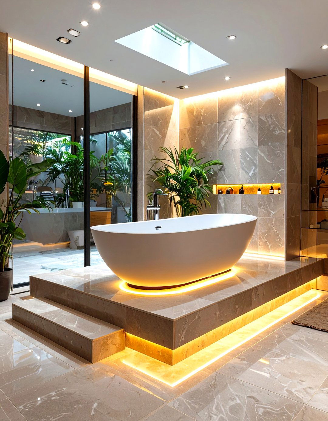 Sleek Platform Bathroom Tub - 30 bathroom tub ideas