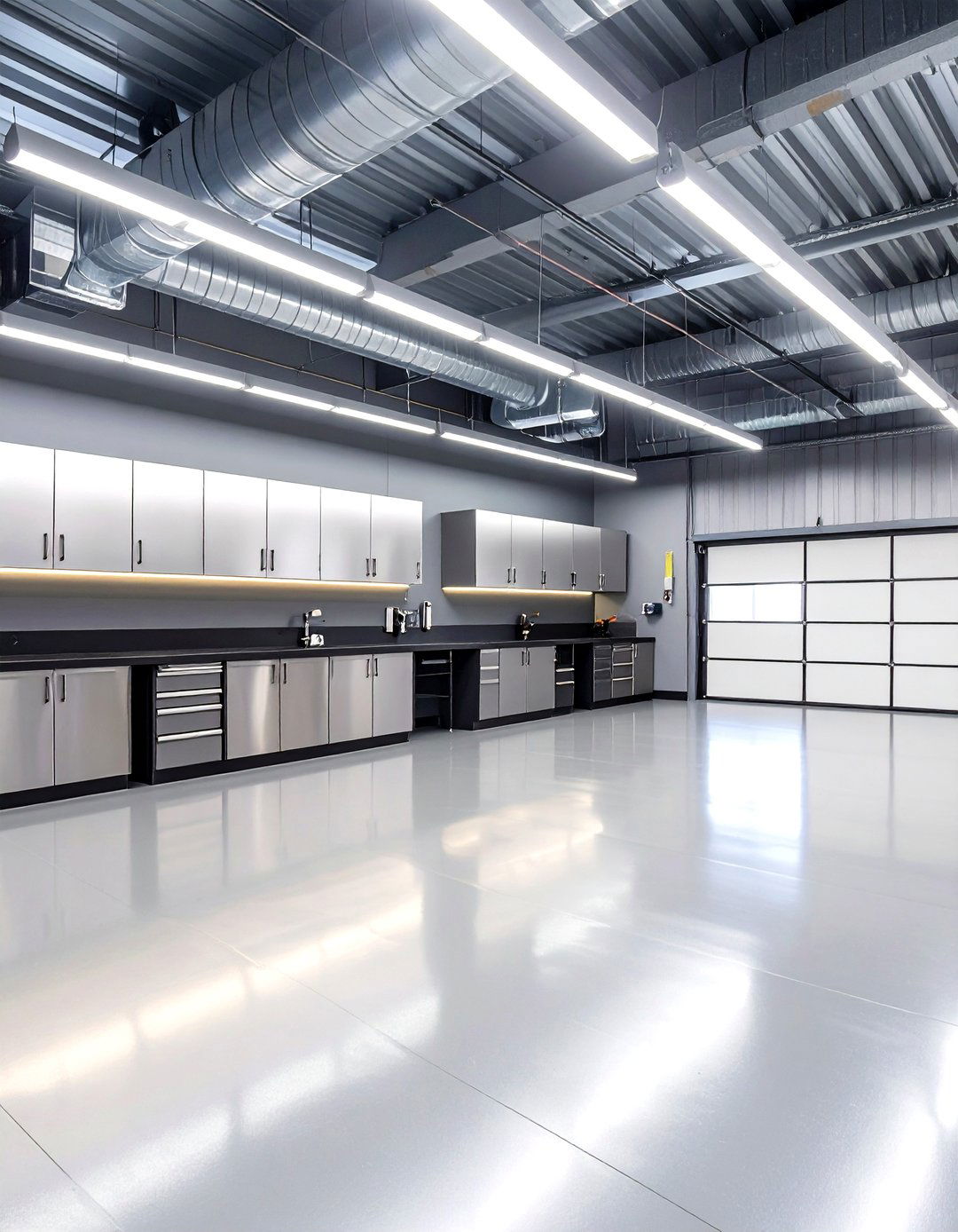 Sleek Silver Gray Paint - 30 garage paint color ideas