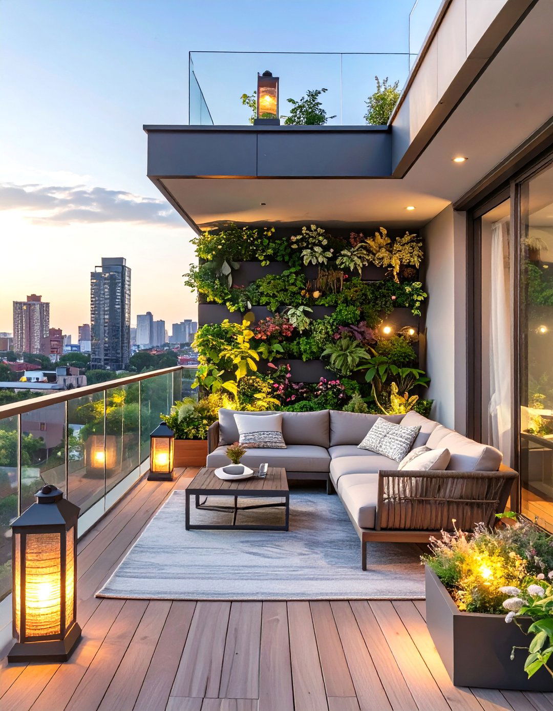Sleek Urban Rooftop Back Porch - 30 back porch decorating ideas
