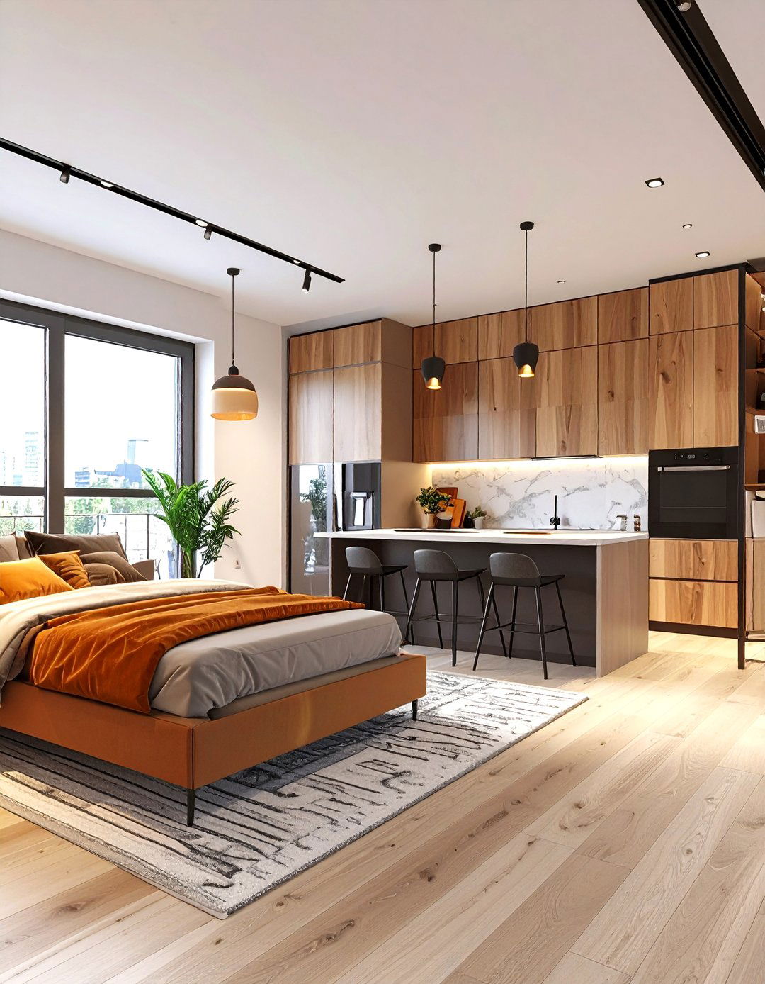 Sleek Urban Studio Apartment Layout - 30 3d home design online free ideas