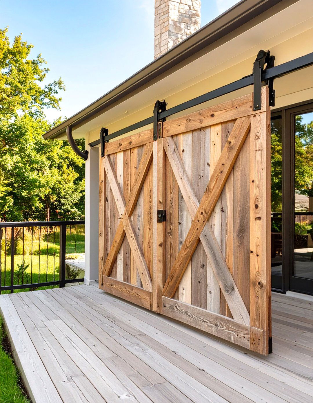 Sliding Barn Door Deck Gate - 30 deck gate ideas