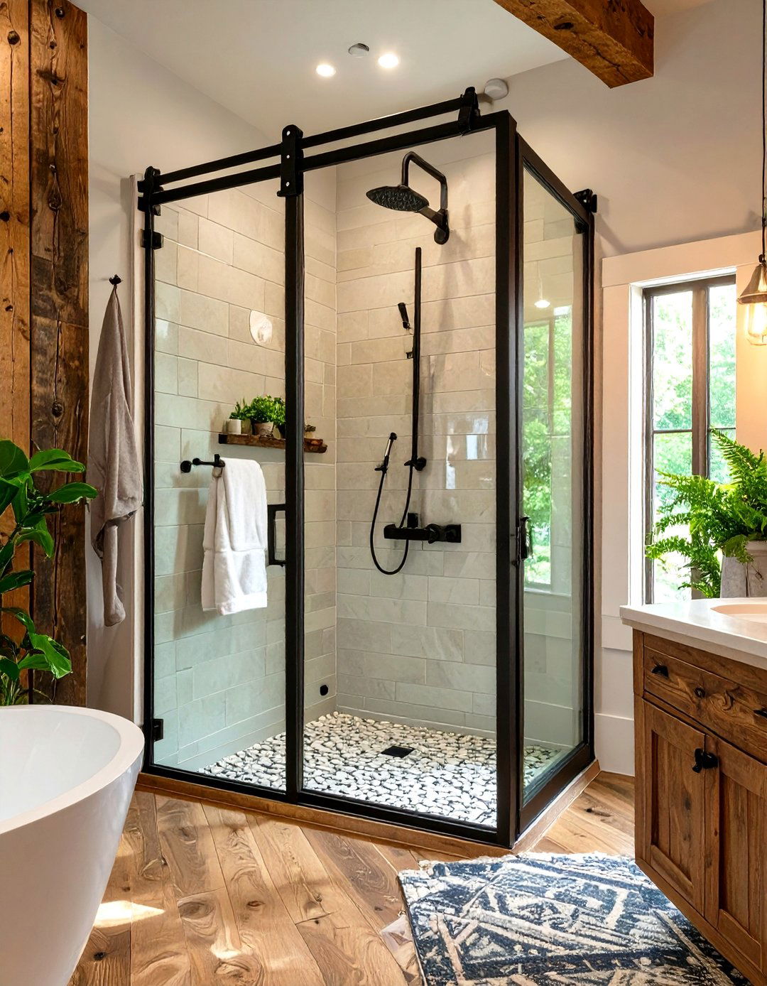 Sliding Barn Door Small Shower - 30 small shower ideas