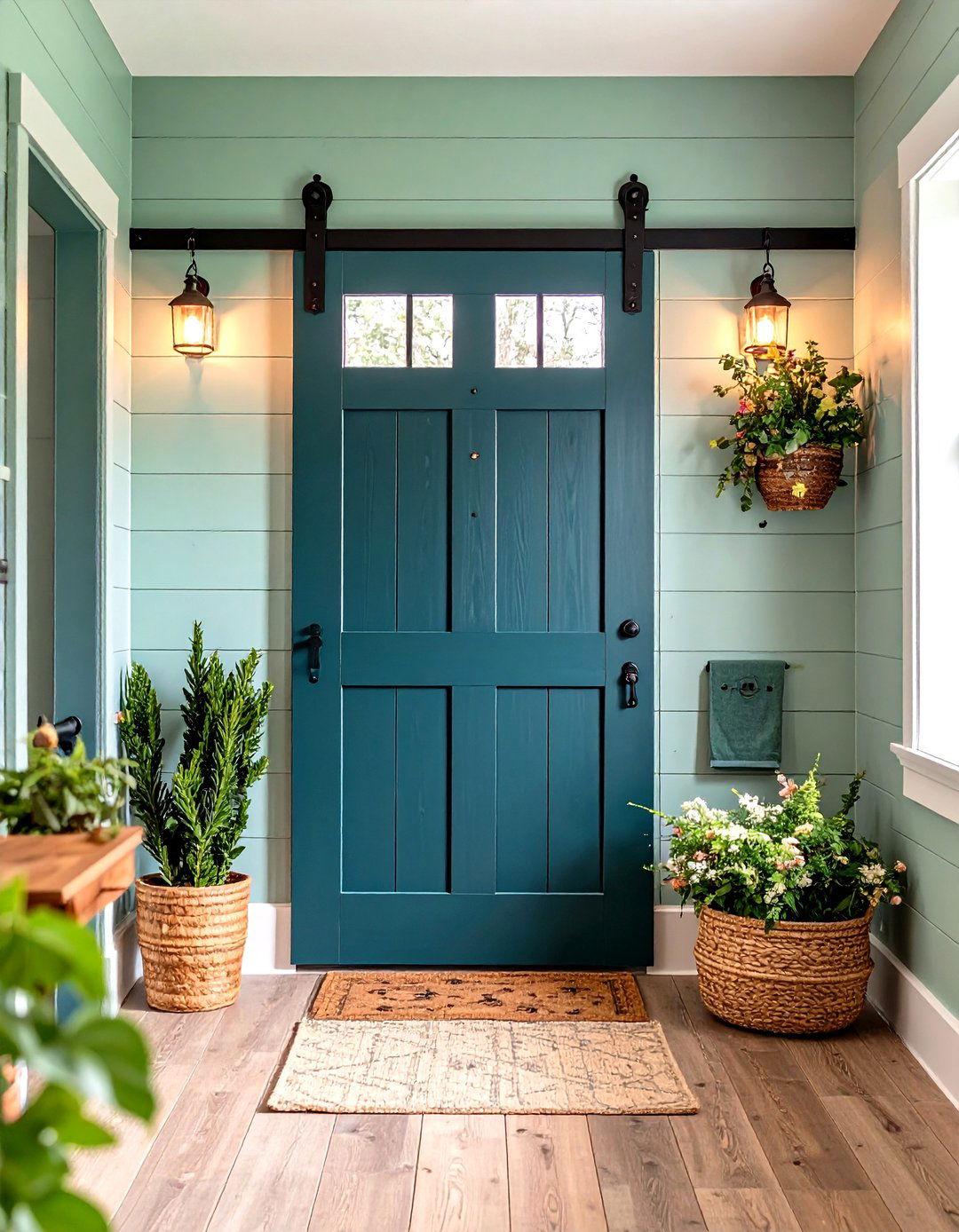 Sliding Barn Door for Bathroom Entry - 30 rustic bathroom ideas