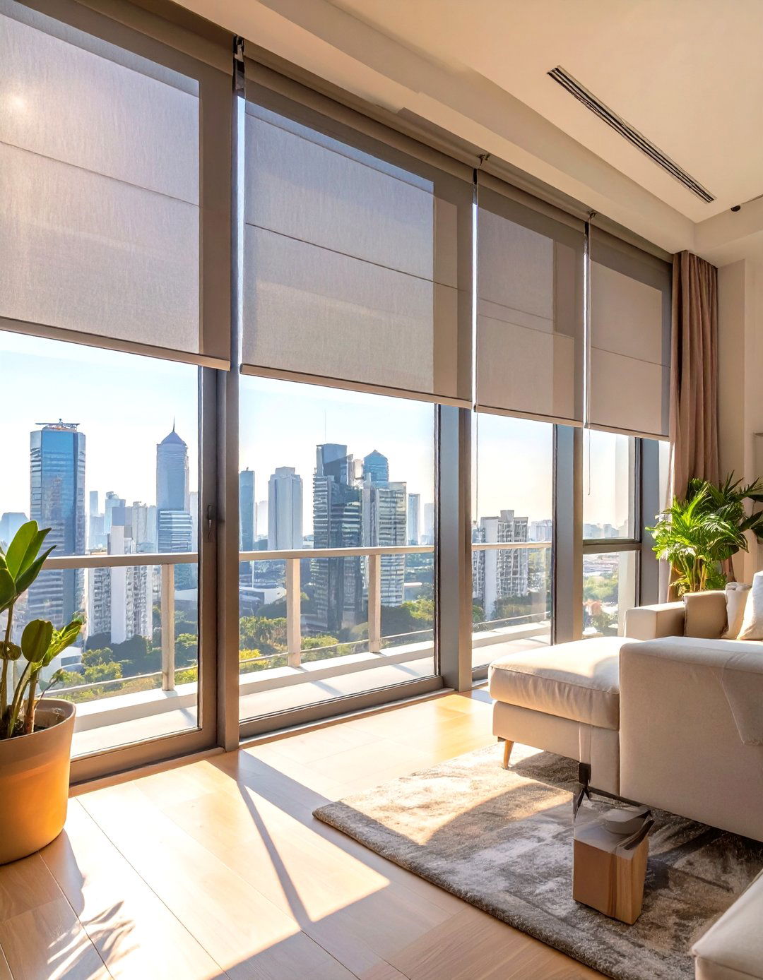 Sliding Panel Blinds with Solar Screen Fabric - 30 sliding patio door blinds ideas