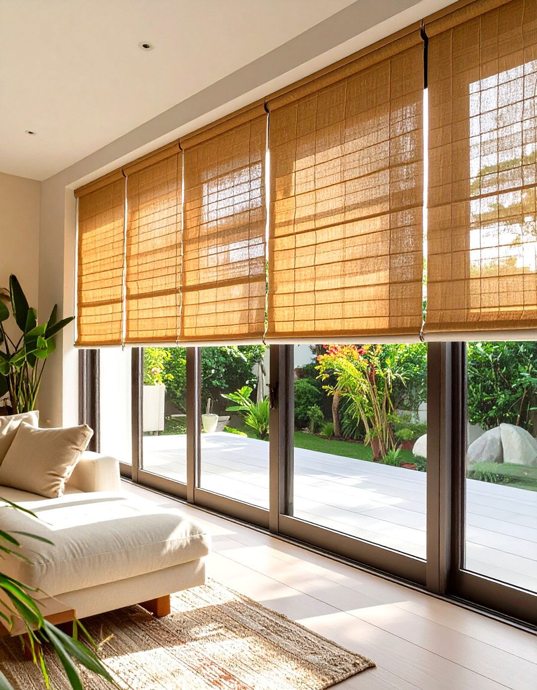 Sliding Panel Track Blinds for Patio Doors - 30 sliding glass patio door curtain ideas