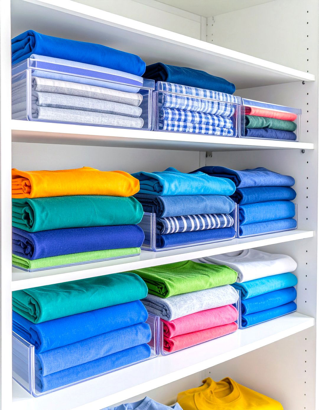 Sliding Shelf Dividers for a Reach In Closet - 30 reach in closet ideas