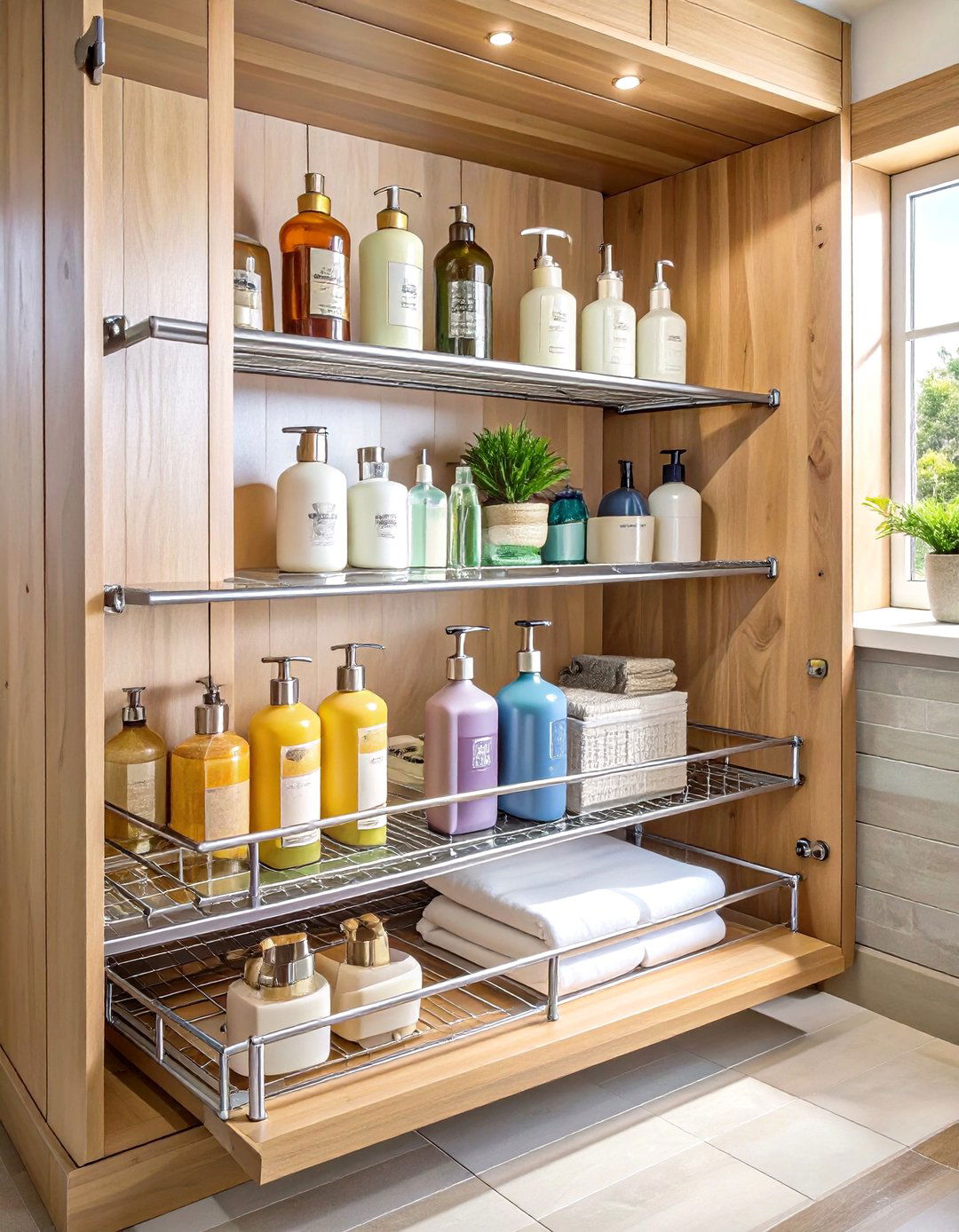 Sliding Under Bathroom Sink Storage Shelves - 30 under bathroom sink storage ideas