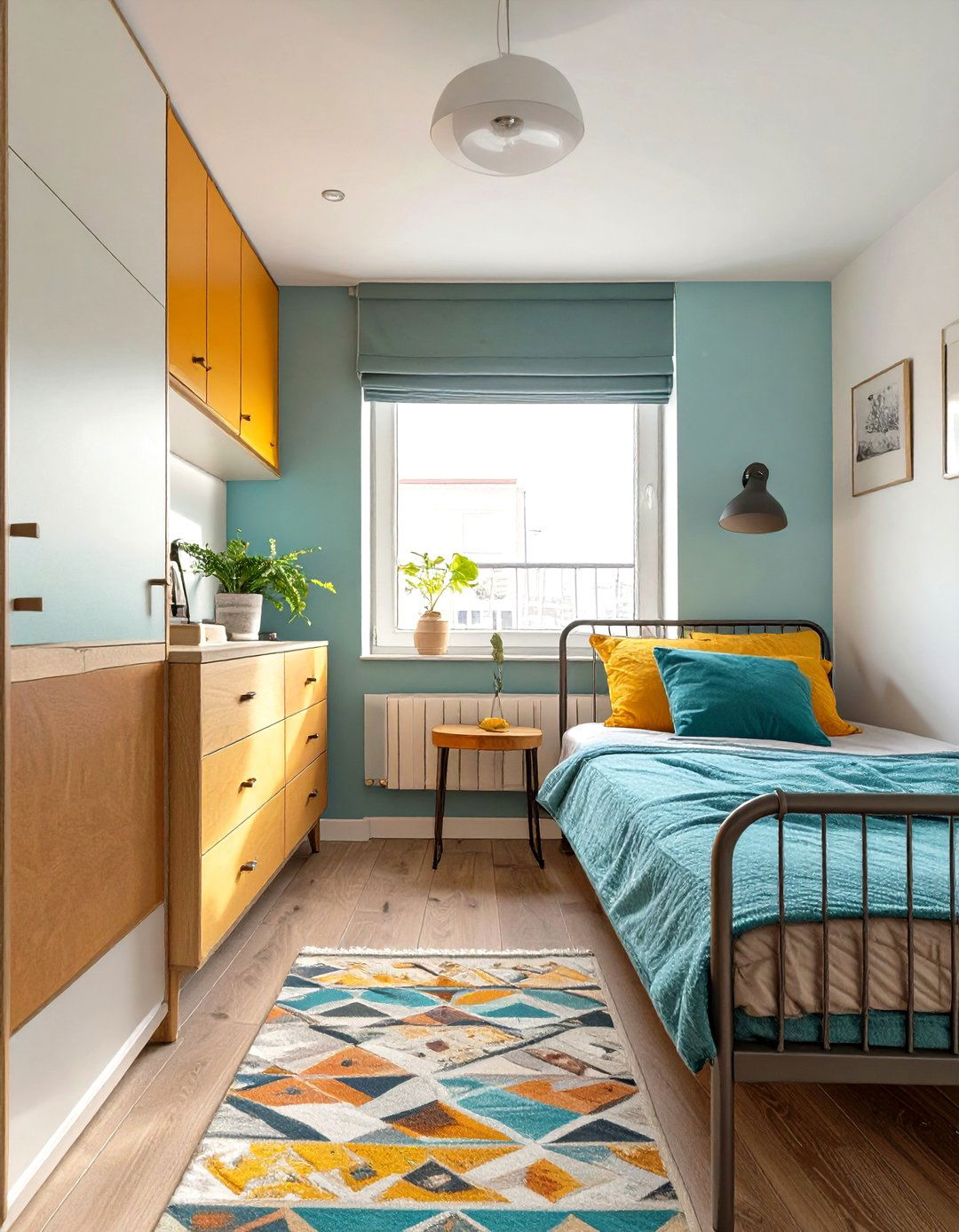 Slim Profile Furniture in a Tiny Bedroom - 30 tiny bedroom ideas
