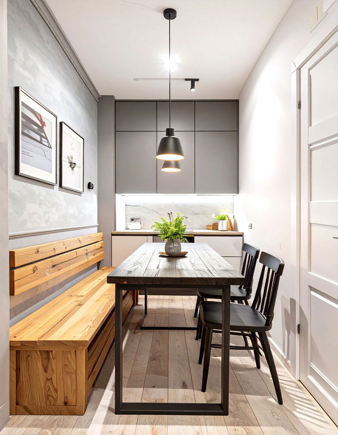 Slim Rectangular Table Kitchen Nook - 30 small kitchen nook ideas