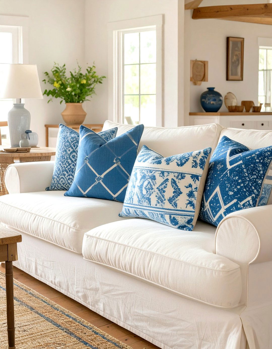Slipcovered Sofas and Chairs - 30 what is country interior design ideas