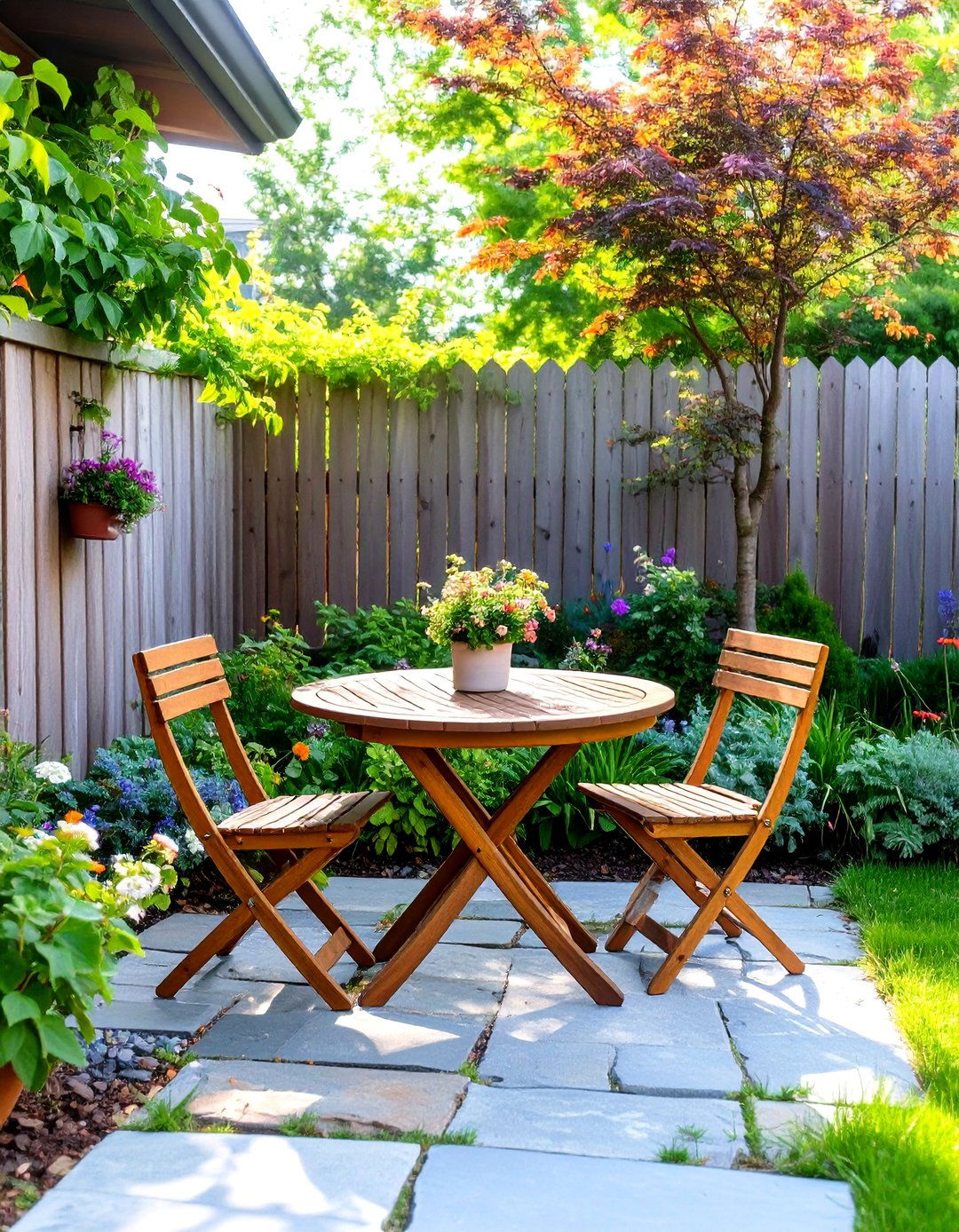 Small Backyard Patio with a Dining Nook - 30 small back yard patio ideas