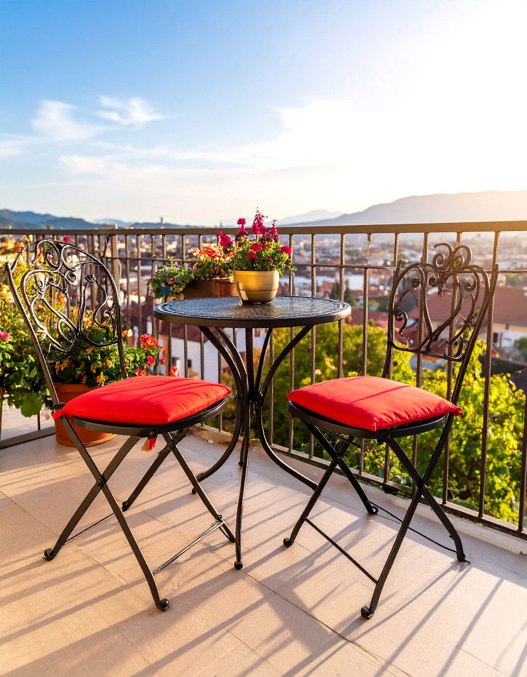 Small Balcony Bistro Set Layout - 30 patio furniture layout ideas