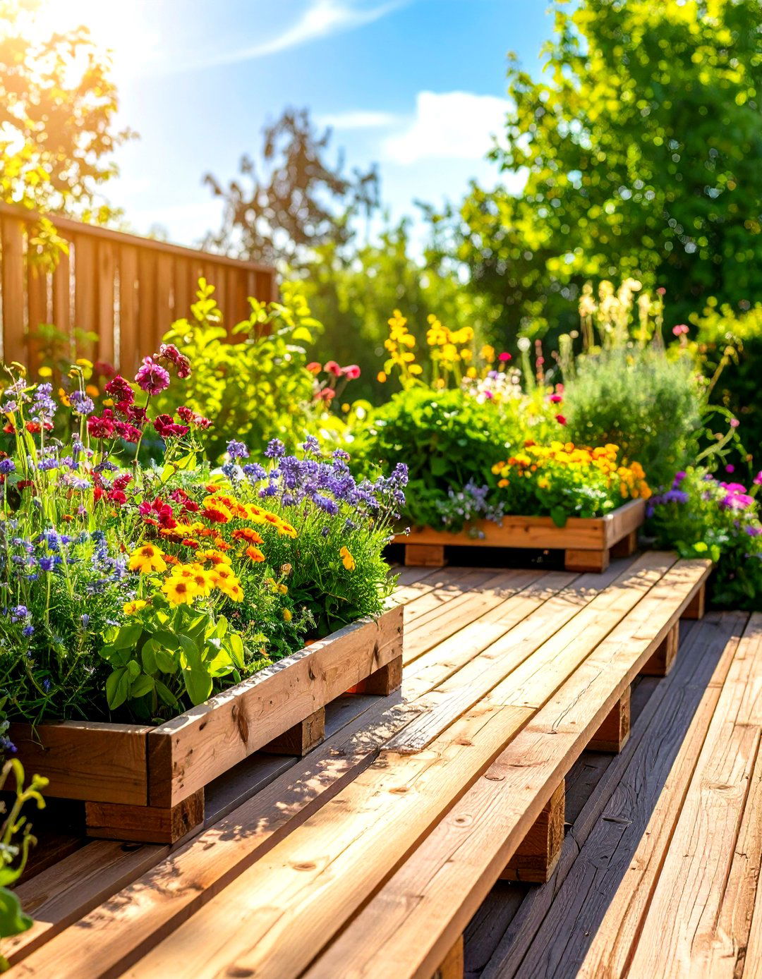 Small Balcony Pallet Deck - 30 pallet deck ideas