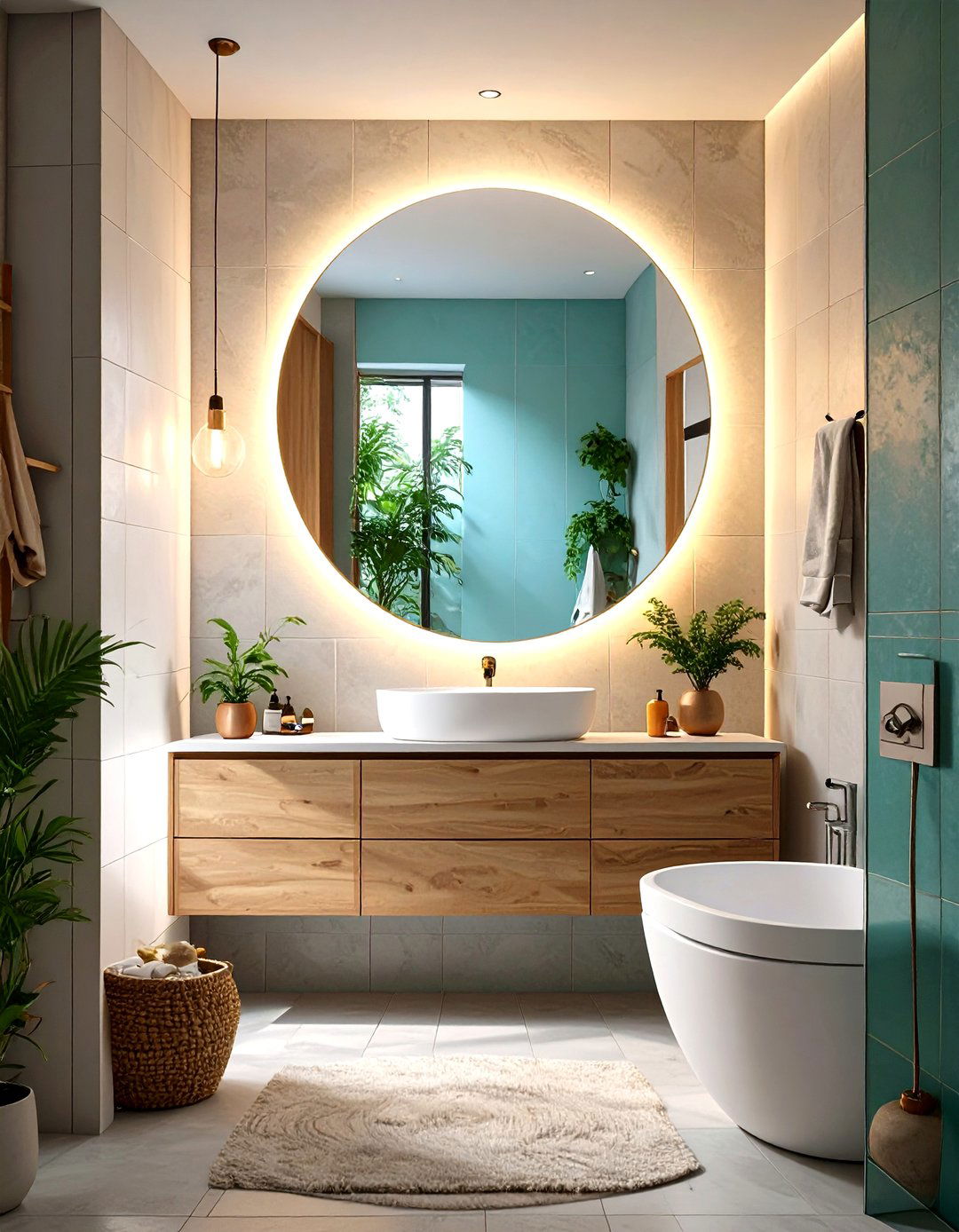 Small Bathroom Backlit Mirrors - 30 small bathroom trends 2025