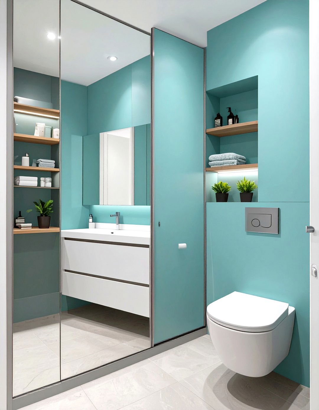 Small Bathroom Concealed Storage Solutions - 30 small bathroom trends 2025