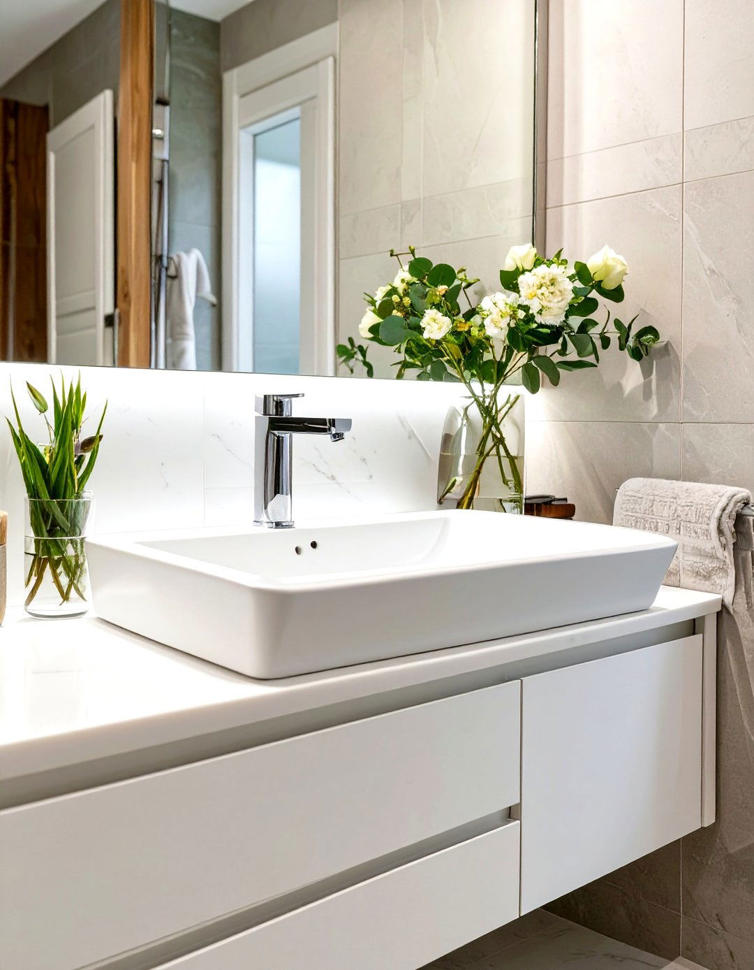 Small Bathroom Integrated Sink Vanities - 30 small bathroom trends 2025