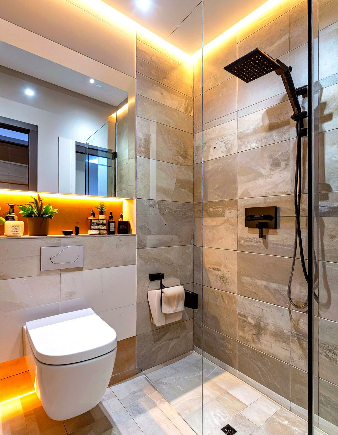 Small Bathroom Niche Shower Storage - 30 small bathroom trends 2025