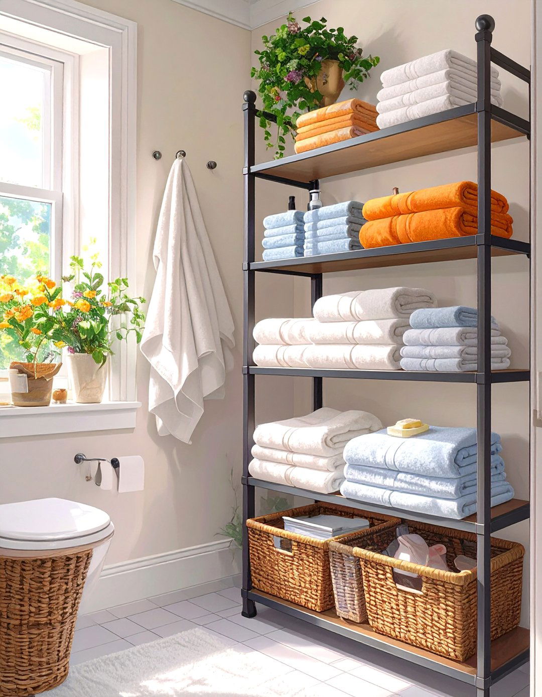Small Bathroom Vertical Storage - 30 bathroom organization ideas