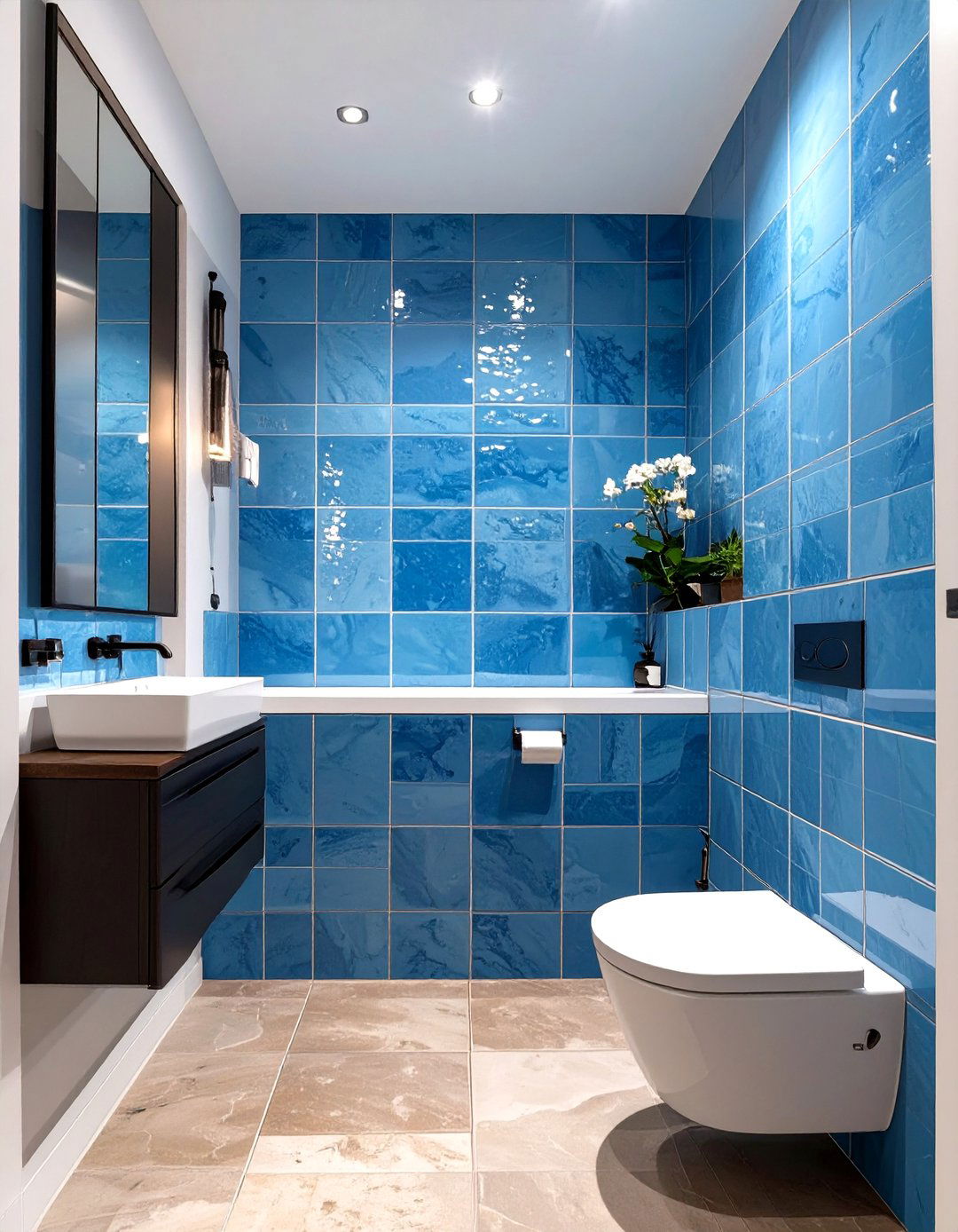 Small Bathroom Zellige Tile Application - 30 small bathroom trends 2025