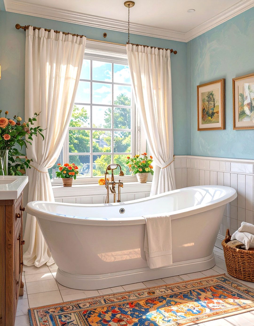 Small Bathtub with a Space Saving Shower - 30 shower tub designs