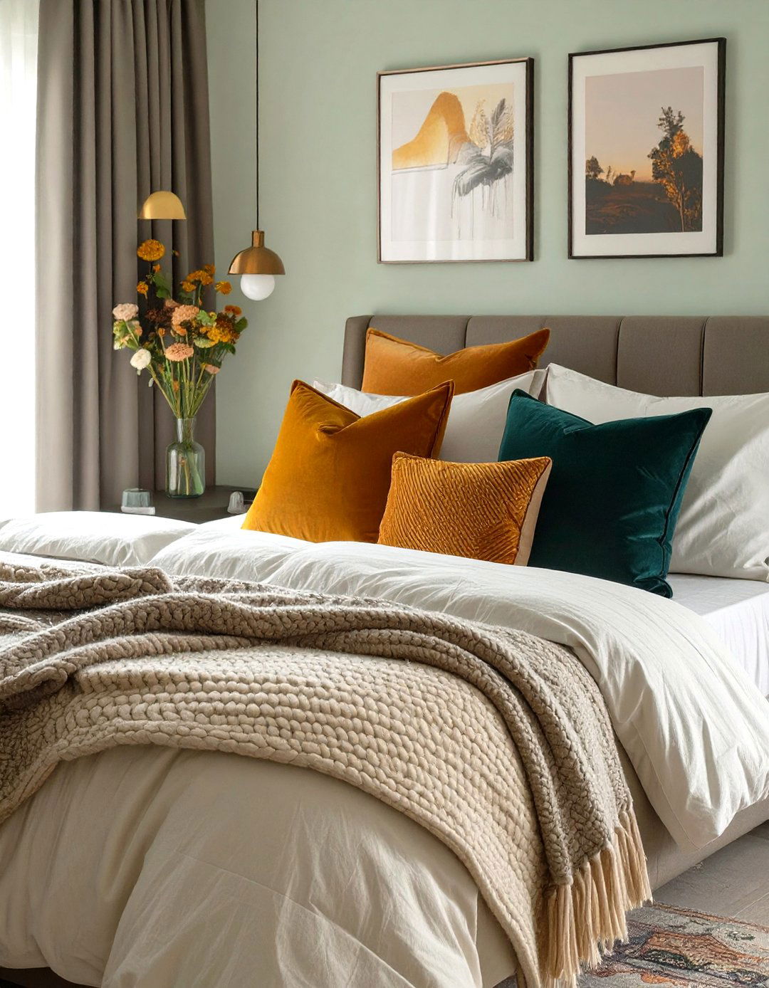 Small Bedroom Decor with Layered Bedding - 30 small bedroom decorating ideas